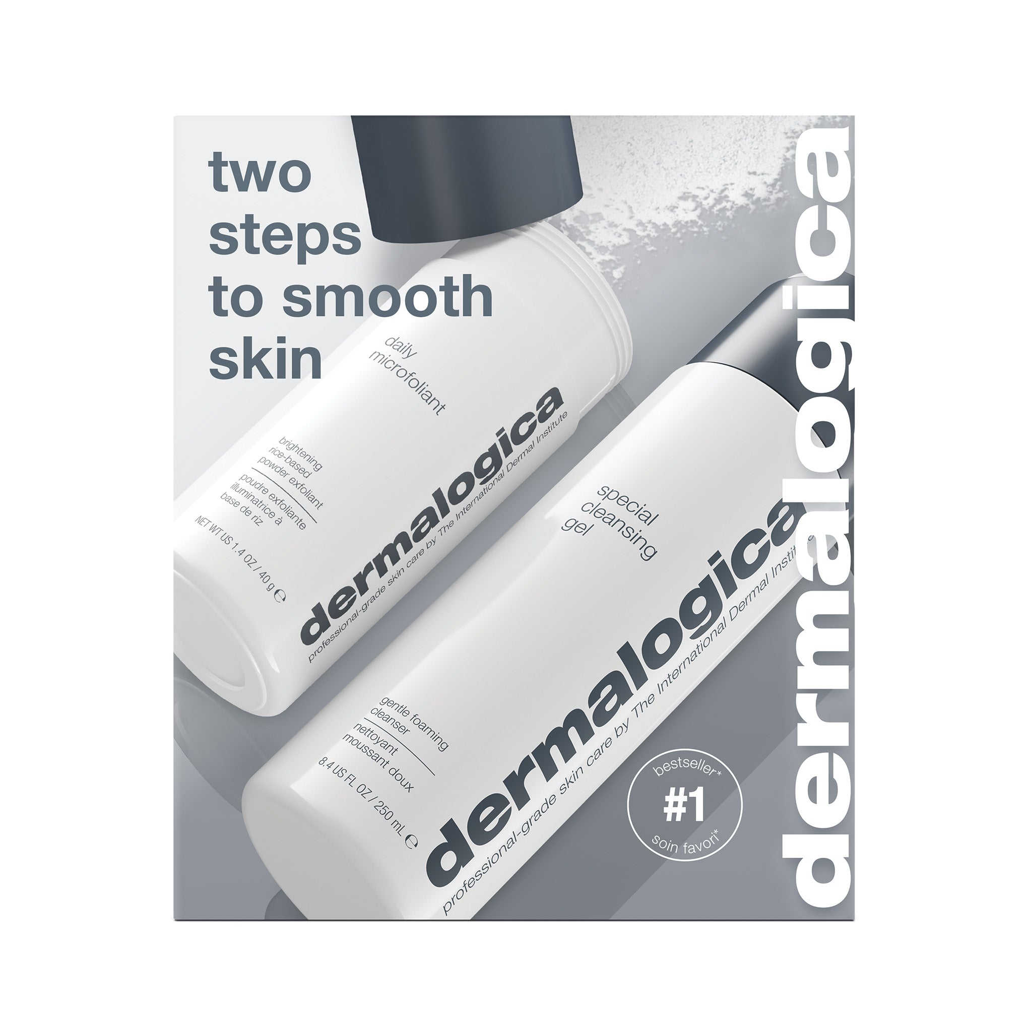 two steps to smooth skin